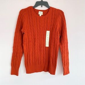 St. John's Bay Orange Cable Knit Sweater